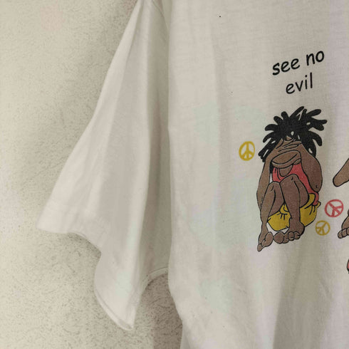 DORSETT フロントプリントクルーネックTシャツ メンズ L