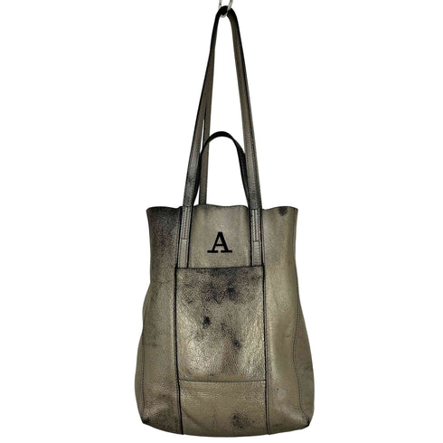 ジャンニキャリーニ GIANNI CHIARINI イタリア製 シルバー 2way ハンドバッグ トートバッグ レディース