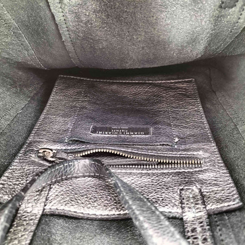 ジャンニキャリーニ GIANNI CHIARINI イタリア製 シルバー 2way ハンドバッグ トートバッグ レディース