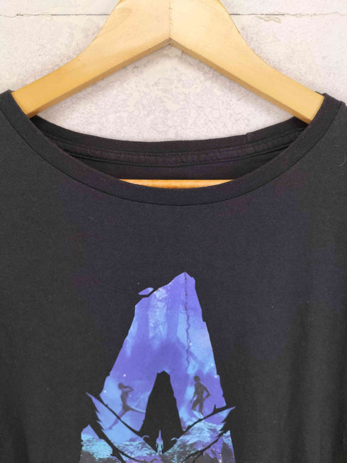フロントプリントクルーネックムービーTシャツ メンズ 3XL