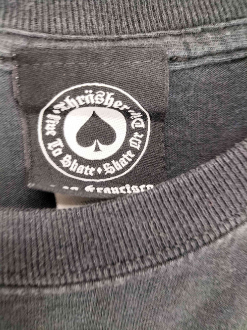 スラッシャー THRASHER マグロゴ ローズ フロントプリントクルーネックTシャツ メンズ M