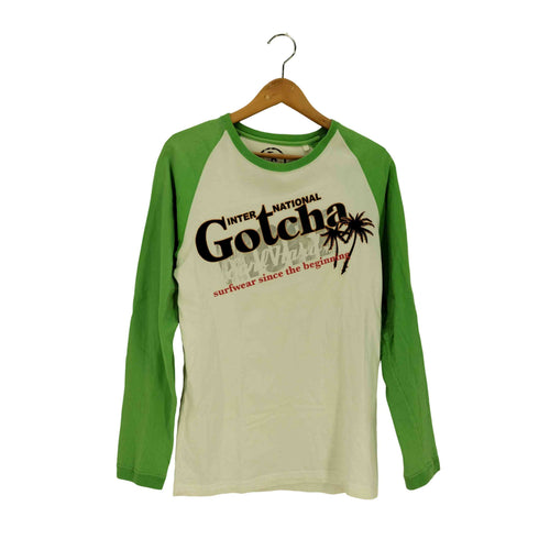 GOTCHA サーフ プリント ラグラン カットソー Y2K メンズ JPN:L