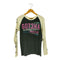 GOTCHA LIFE IS SURF 両面 ラメ プリント サーマル スリーブ ラグラン Tシャツ Y2K メンズ JPN:M