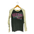 GOTCHA LIFE IS SURF 両面 ラメ プリント サーマル スリーブ ラグラン Tシャツ Y2K メンズ JPN:M