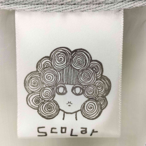 スカラー ScoLar オーガンジー×ナイロン 異素材シアーブルゾン レディース import:M