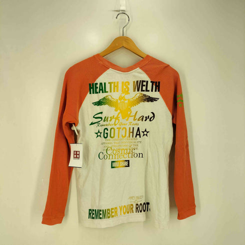 GOTCHA グラデーション プリント サーマル スリーブ ラグラン L/S Tシャツ Y2K メンズ JPN:M