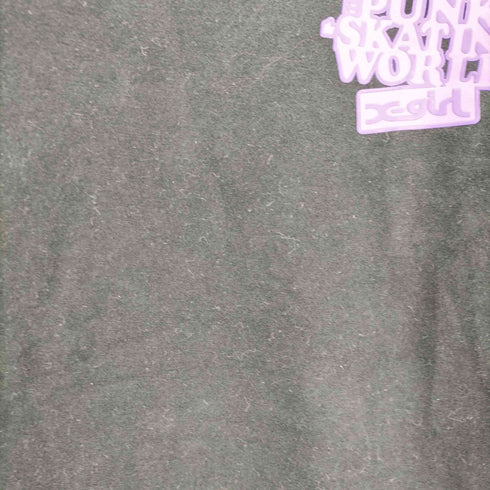 エックスガール X-girl PUNK-SKATING WORLD FOAM PRINT LOGO S/S TEE レディース import:S