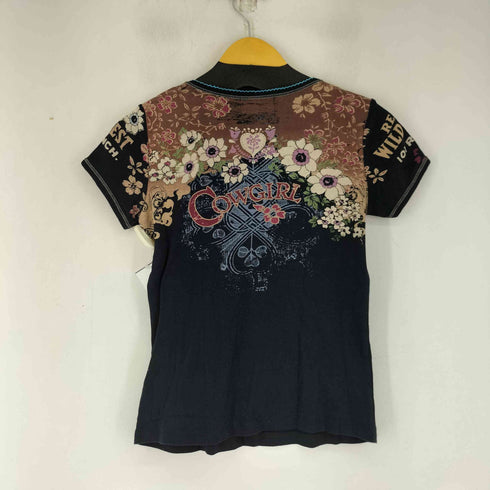 VANILLA SUGAR ラインストーン 花柄プリント S/S カットソー y2k レディース