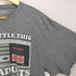 フロントゲームプリントクルーネックTシャツ メンズ L