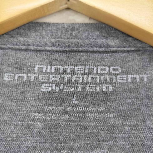 フロントゲームプリントクルーネックTシャツ メンズ L