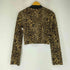 ザラ ZARA クロップド レオパード カットソー レディース US S