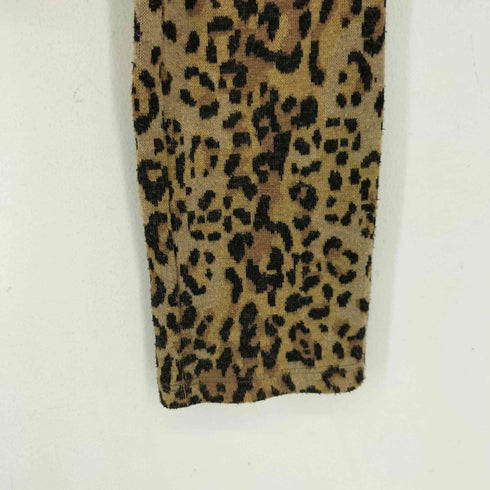 ザラ ZARA クロップド レオパード カットソー レディース US S