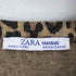 ザラ ZARA クロップド レオパード カットソー レディース US S