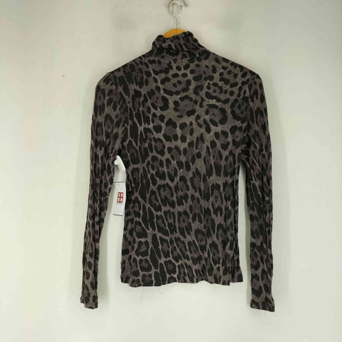 エイチアンドエム H&M ハイネック レオパードカットソー レディース JPN:S