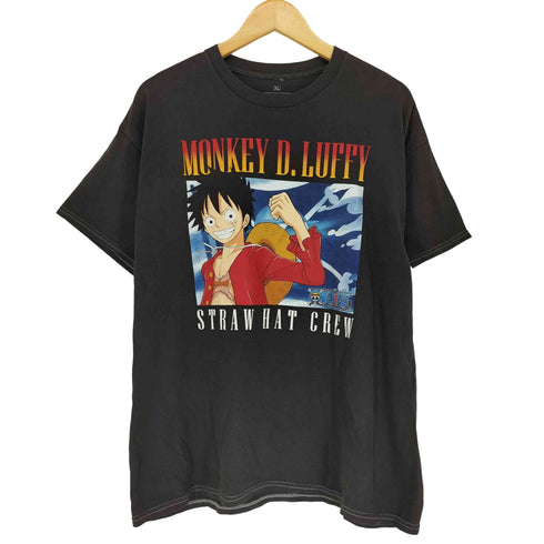 フロントキャラクタープリントクルーネックTシャツ メンズ XL