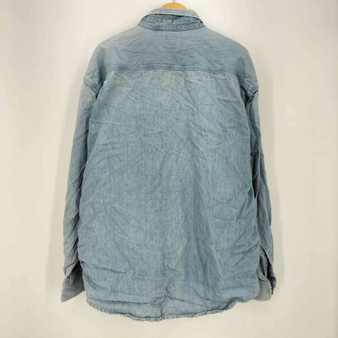 ギャップデニム GAP DENIM 90s カナダ製 シングルポケット L/S ボタンダウン デニムシャツ メンズ XXL