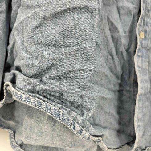 ギャップデニム GAP DENIM 90s カナダ製 シングルポケット L/S ボタンダウン デニムシャツ メンズ XXL
