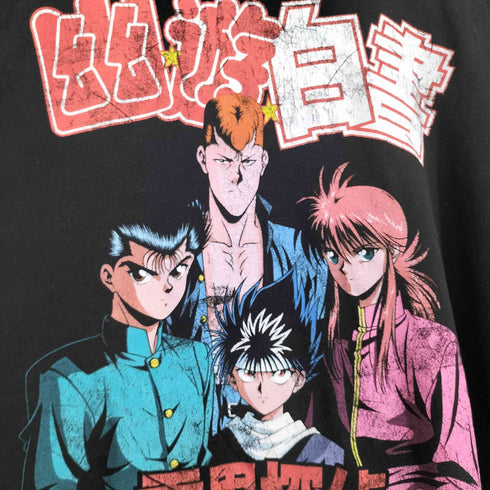 フロントキャラクタープリントクルーネックTシャツ メンズ 3XL