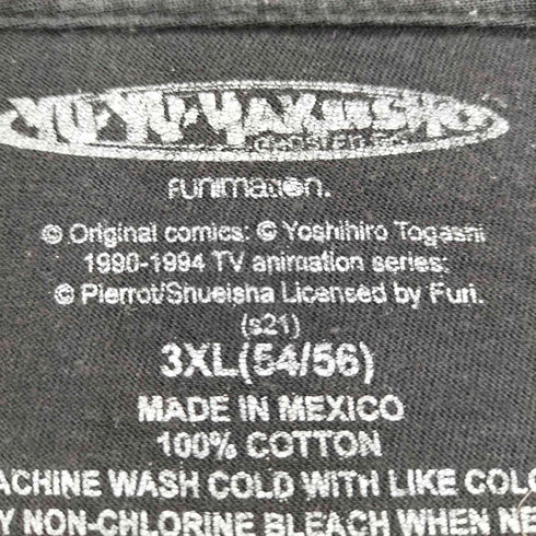 フロントキャラクタープリントクルーネックTシャツ メンズ 3XL