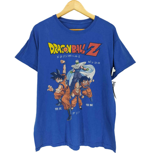 フロントキャラクタープリントクルーネックTシャツ メンズ L