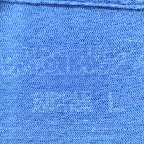 フロントキャラクタープリントクルーネックTシャツ メンズ L