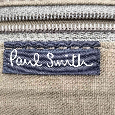 ポールスミス Paul Smith ロゴ レザー切替 キャンバス メッセンジャーバッグ メンズ