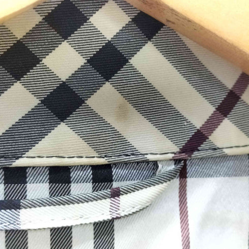 バーバリーブラックレーベル BURBERRY BLACK LABEL Houndstooth Harrington Jacket ホースロゴ刺繍 裏地 ノバチェック 千鳥格子 ハウンドトゥース ハリントン ジャケット スウィングトップ ブルゾン メンズ import:M