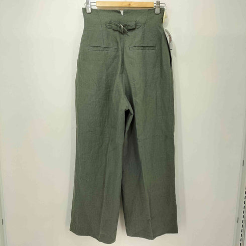 アンクレイヴ uncrave リネン100 ハイウエスト ワイド パンツ レディース JPN:0