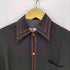 推定60-70s California Royal レッドステッチ 襟芯 ボックスシルエット オープンカラー 半袖 シャツ メンズ import:S