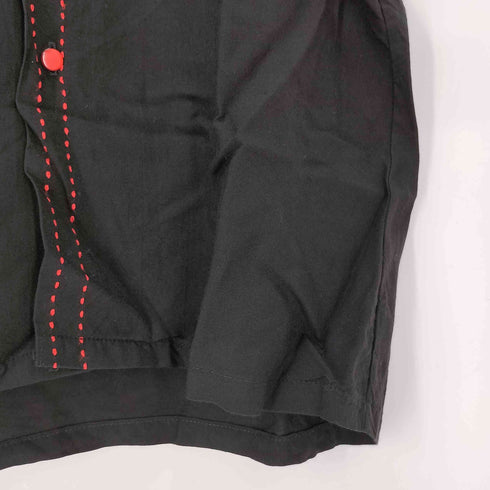 推定60-70s California Royal レッドステッチ 襟芯 ボックスシルエット オープンカラー 半袖 シャツ メンズ import:S