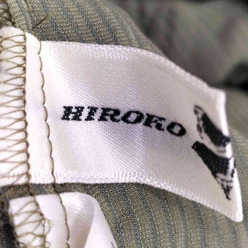 ヒロココシノ HIROKO KOSHINO シアー切替 ベロア ノースリーブ トップス ベロアスカート セットアップ レディース