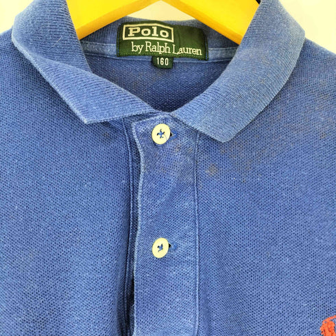 ポロバイラルフローレン Polo by RALPH LAUREN 80S 緑タグ スモールポニー刺繍 鹿の子ポロシャツ メンズ 170