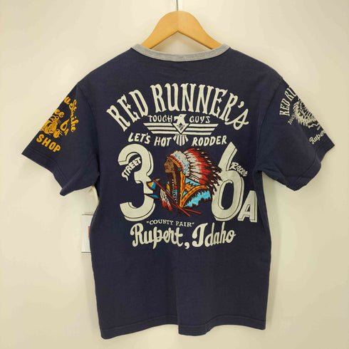 MWS プリント刺繍デザイン S/S Tシャツ メンズ import:M