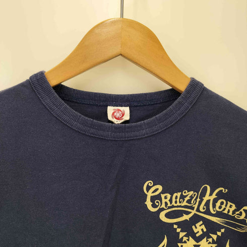 MWS プリント刺繍デザイン S/S Tシャツ メンズ import:M