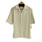 ザラ ZARA カットワーク S/S オープンカラー シャツ メンズ import:S