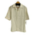 ザラ ZARA カットワーク S/S オープンカラー シャツ メンズ import:S