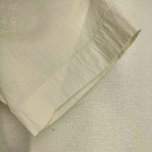 ザラ ZARA カットワーク S/S オープンカラー シャツ メンズ import:S