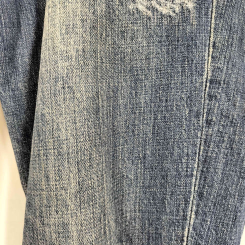 GOTCHA SURF アイコン スタッズ ロゴ刺繍 背面 プリント ダメージ加工 ローライズ デニム パンツ Y2K メンズ JPN:L