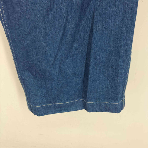 イートウツサヴィルロウ E.TAUTZ SAVILE ROW インディゴブルー ワイド デニムパンツ メンズ US:28-29