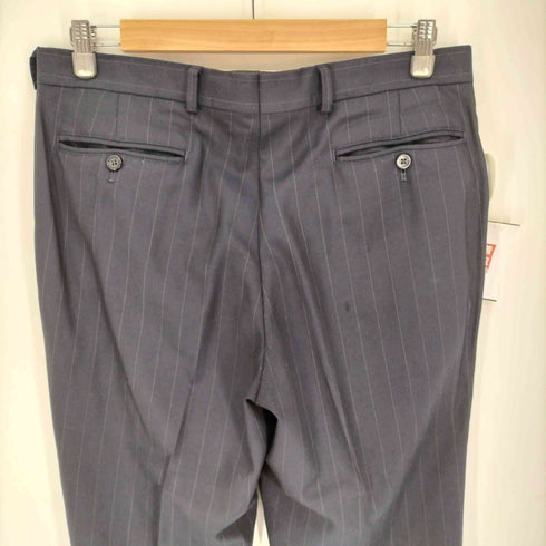 ブルックスブラザーズ BROOKS BROTHERS 裾ダブル ストライプ ウール ポリ テーパード スラックス メンズ