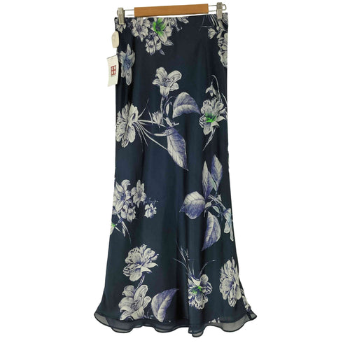 ザラ ZARA 花柄サテンロングスカート レディース JPN:XS