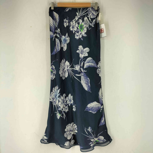 ザラ ZARA 花柄サテンロングスカート レディース JPN:XS