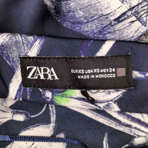 ザラ ZARA 花柄サテンロングスカート レディース JPN:XS