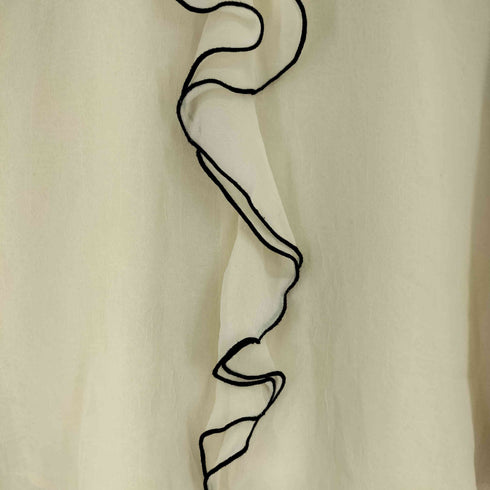 ザラ ZARA シアーフリルブラウス レディース import:XS