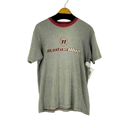 ノーティカ NAUTICA ロゴプリント S/S リンガー Tシャツ メンズ JPN:M
