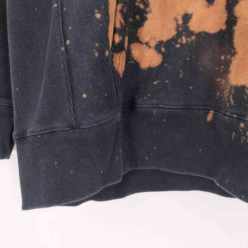 ユナイテッドアスレ UNITED ATHLE KEEP IT GROOVY ブリーチ加工 スウェットフーディー メンズ import:XL