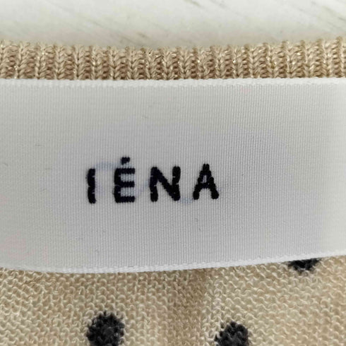 イエナ IENA 25ss フロッキードット シアープルオーバー レディース