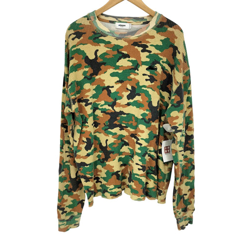 アトモス atmos Waffle LS T-shirt CAMOUFLAGE メンズ JPN:L