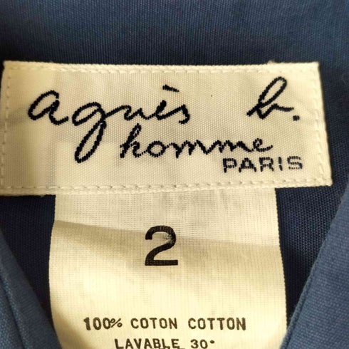 アニエスベーオム Agnes b.homme L/S コットンシャツ メンズ JPN:2