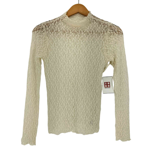 イエナラブークル IENA LA BOUCLE フラワーレース ハイネックプルオーバー レディース